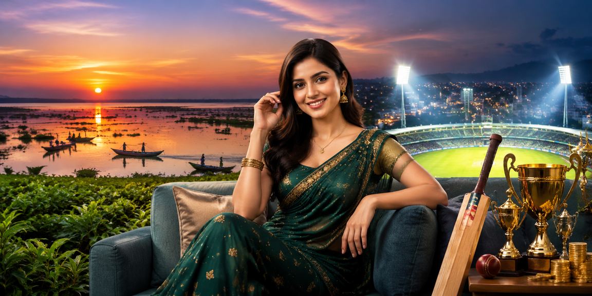 তাহারের হাওরের কাছে চা বাগানে বসে ক্রিকেট বেটিং প্রোমোশন দেখছেন